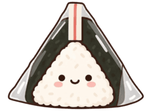 Cute samgak gimbap illustration for Convenience Store