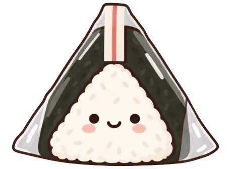 Cute samgak gimbap illustration for Convenience Store